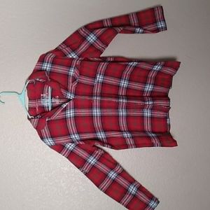 Jammies for your Families | Womans | Plaid Long Sleeves with Button down